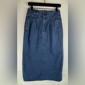 Vintage Liz Wear Denim Skirt Women’s 10 90s Y2K High Waisted